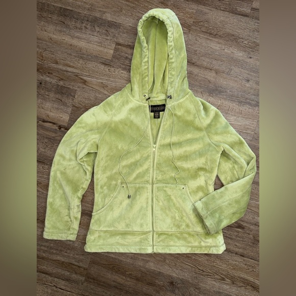 Kristen Blake • Green Thick Fleece Hooded Jacket - Picture 2 of 11
